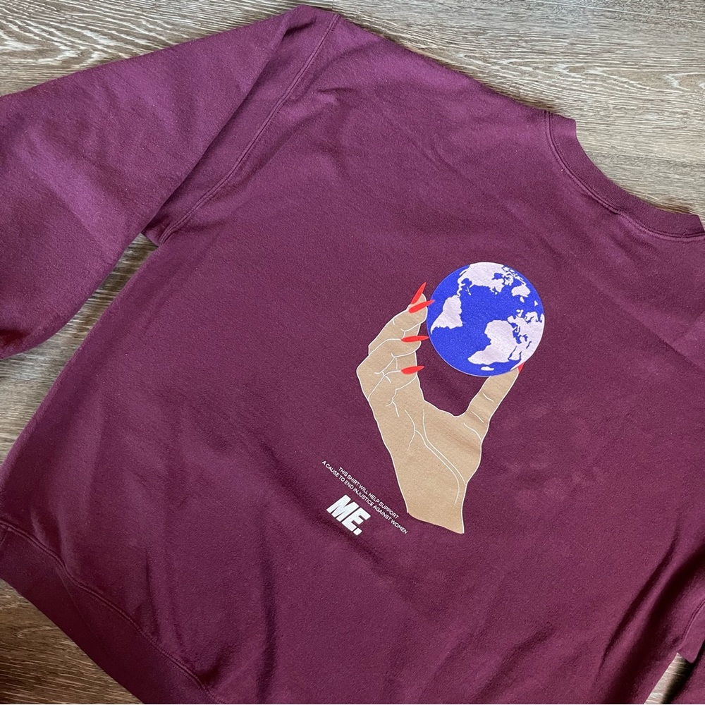 ME Melody Ehsani Burgundy Pullover